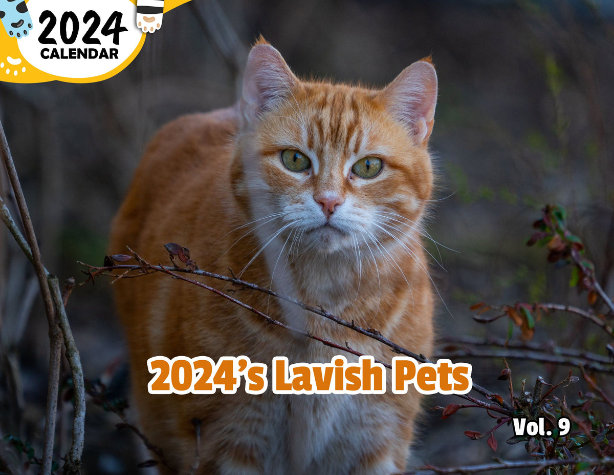 2024's Lavish Pets Volume Nine 2024 Wall Calendar (PreOrder) Praise