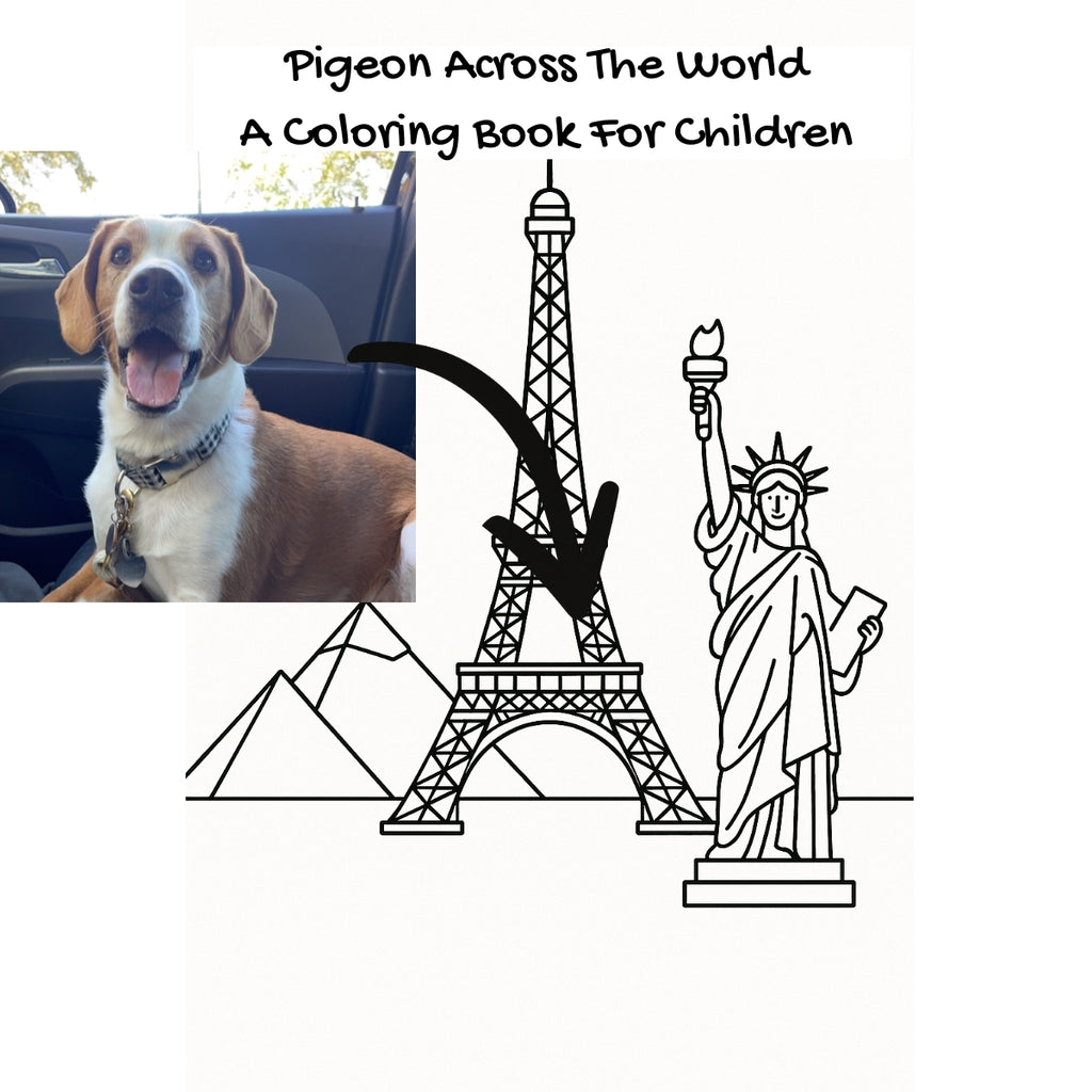 Pigeon Across The World: A Coloring Book For Children