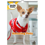 Amazing Pets Volume Three: 2024 Wall Calendar (Pre-Order)