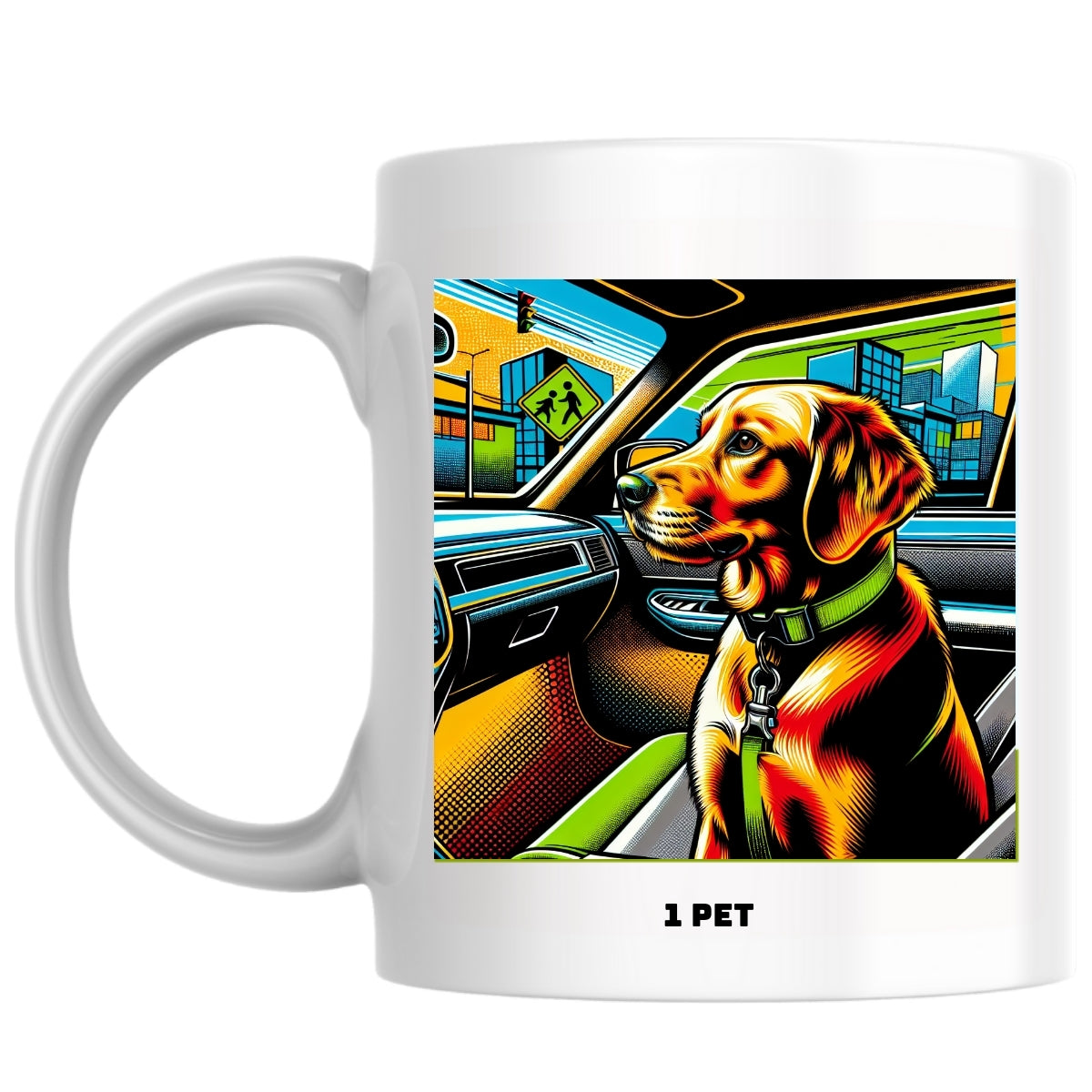 1 pet the Magnificent: Pop Art Coffee Mug