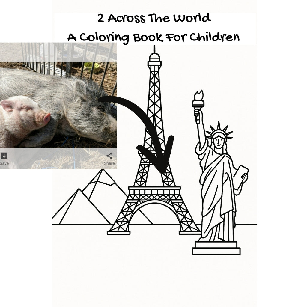 2 Across The World: A Coloring Book For Children
