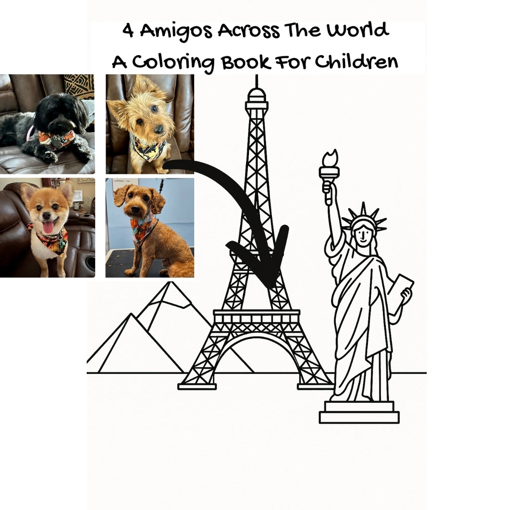 4 Amigos Across The World: A Coloring Book For Children