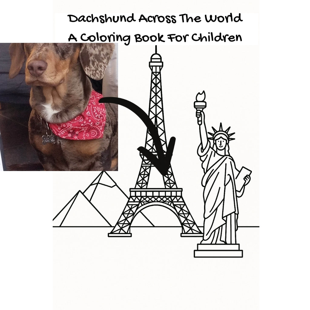 Dachshund Across The World: A Coloring Book For Children