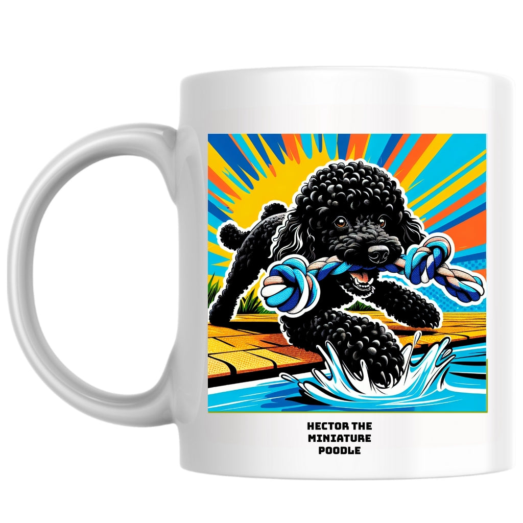 Hector the miniature poodle the Magnificent: Pop Art Coffee Mug