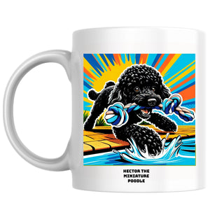 Hector the miniature poodle the Magnificent: Pop Art Coffee Mug