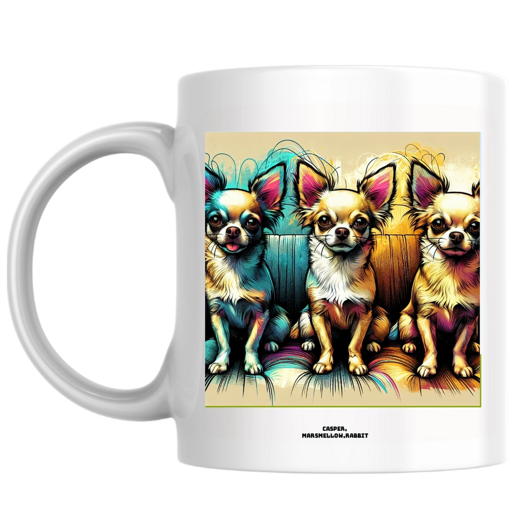 Casper, marsmellow,Rabbit the Magnificent: Pop Art Coffee Mug