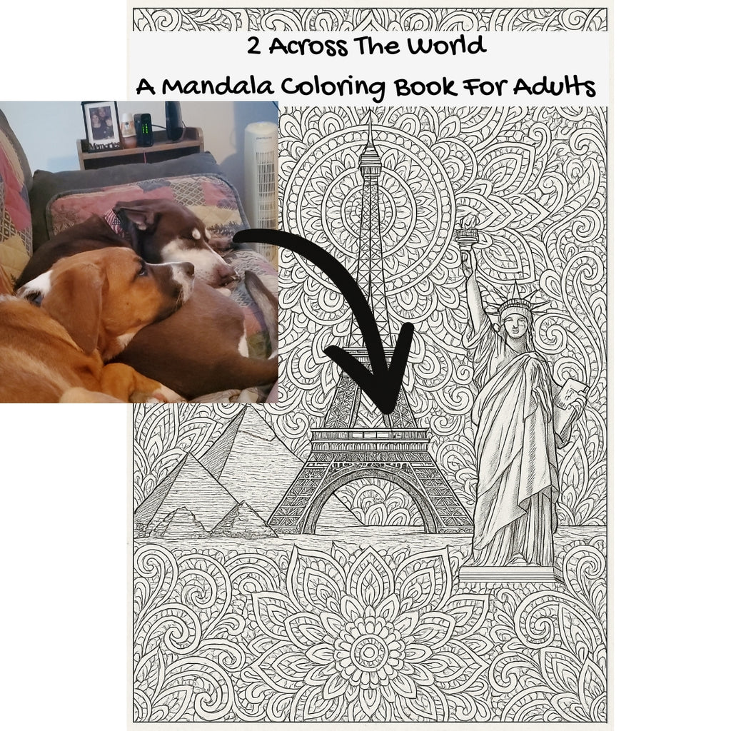 2 Across The World: A Mandala Coloring Book For Adults