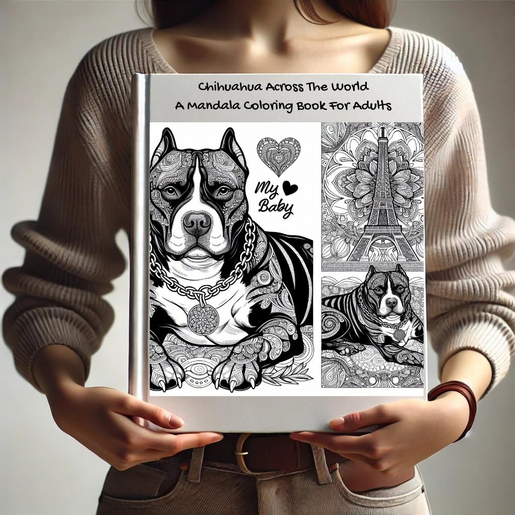 Chihuahua Across The World: A Mandala Coloring Book For Adults