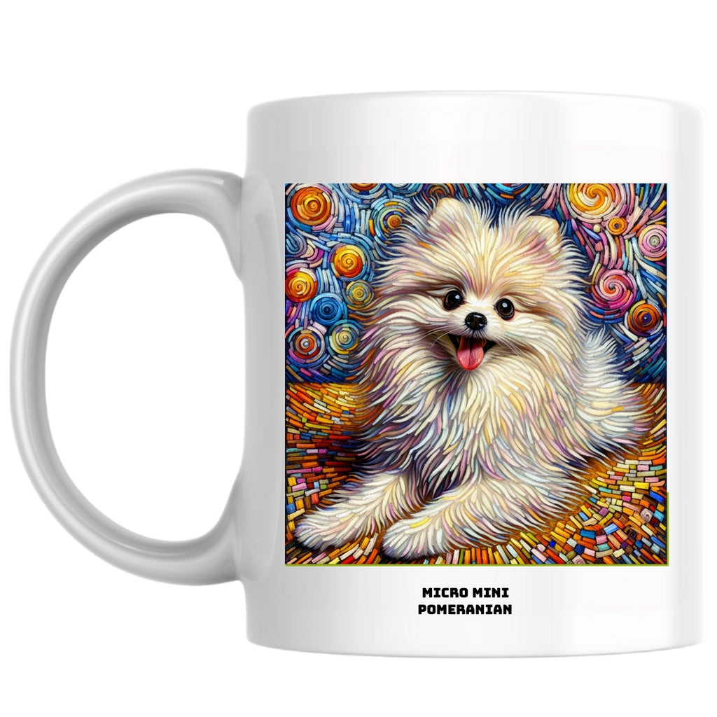 Micro mini pomeranian the Magnificent: Pop Art Coffee Mug