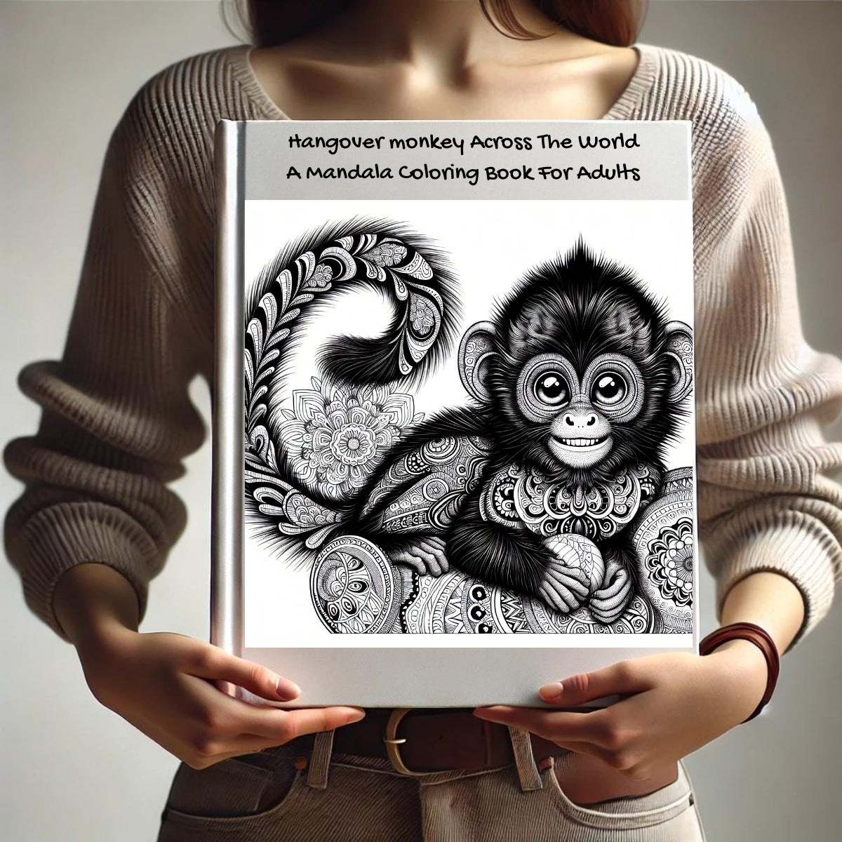 Hangover monkey Across The World: A Mandala Coloring Book For Adults ...