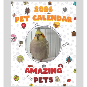 Cockatiel Stars in Amazing Pets: A 2026 Pet Calendar