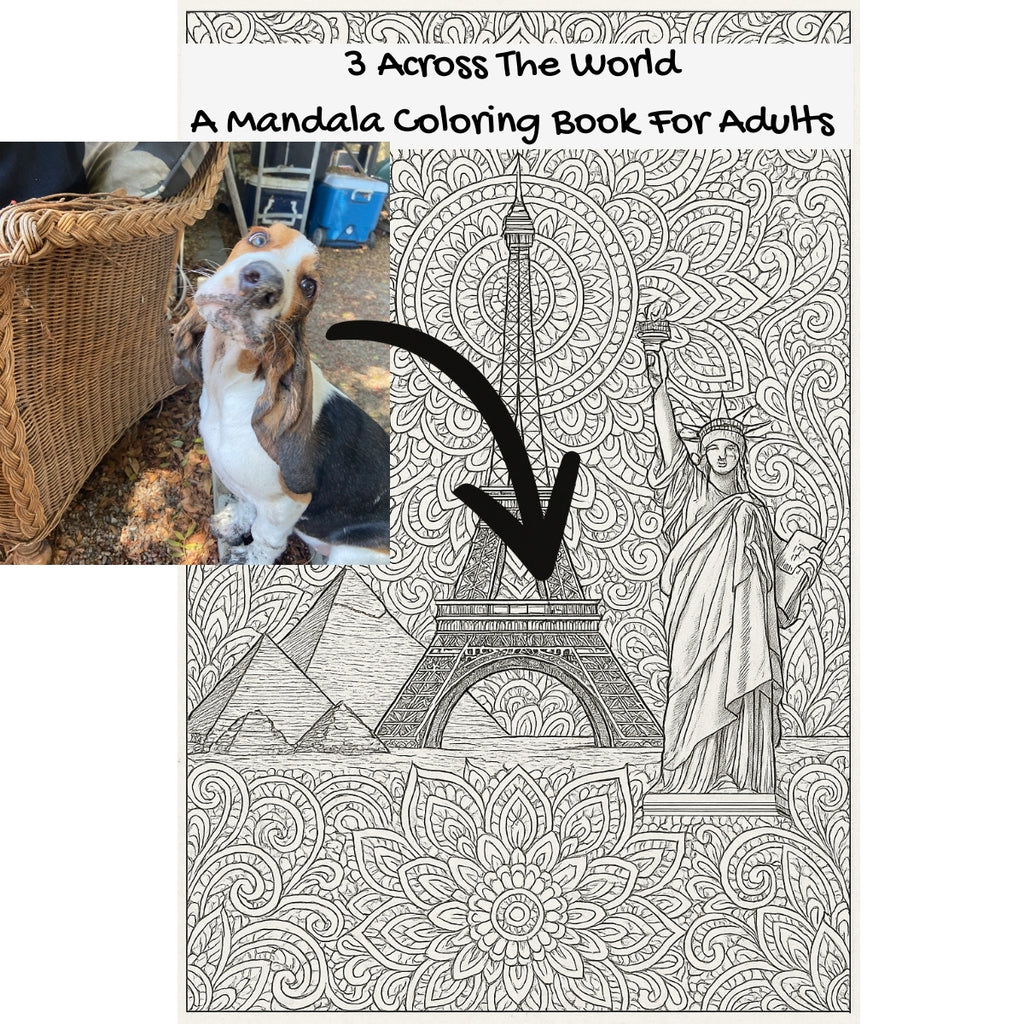 3 Across The World: A Mandala Coloring Book For Adults