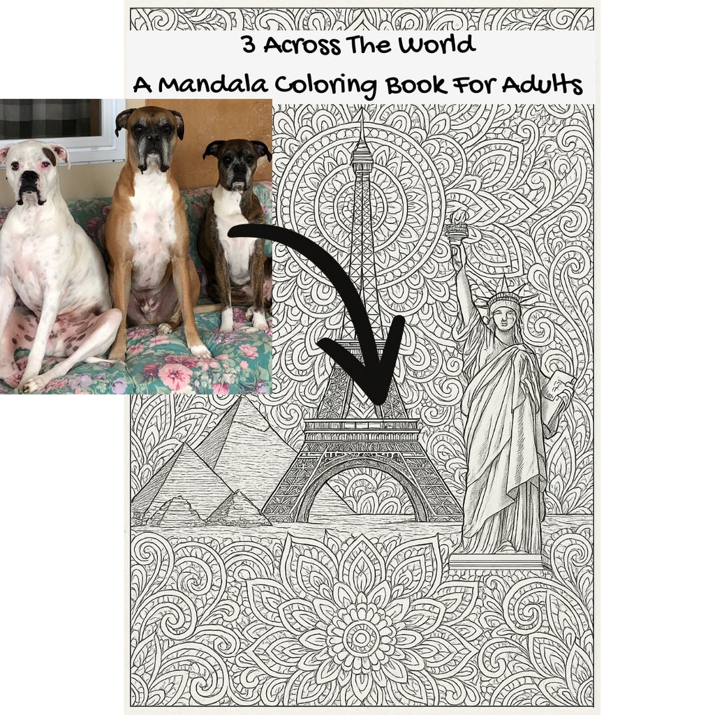 3 Across The World: A Mandala Coloring Book For Adults