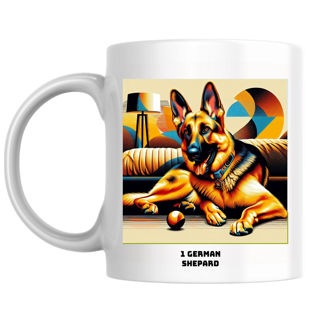 1 German Shepard the Magnificent: Pop Art Coffee Mug