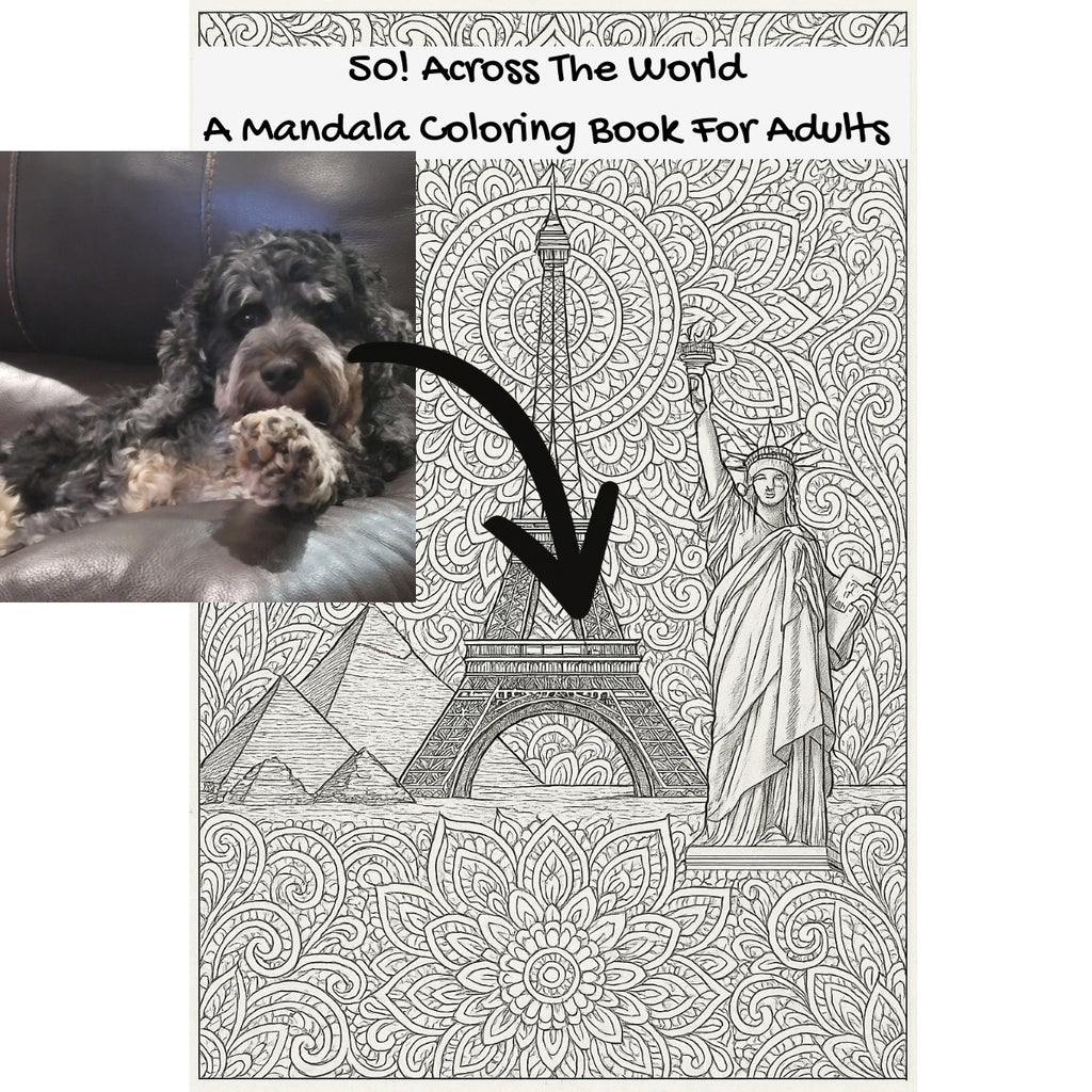 50! Across The World: A Mandala Coloring Book For Adults