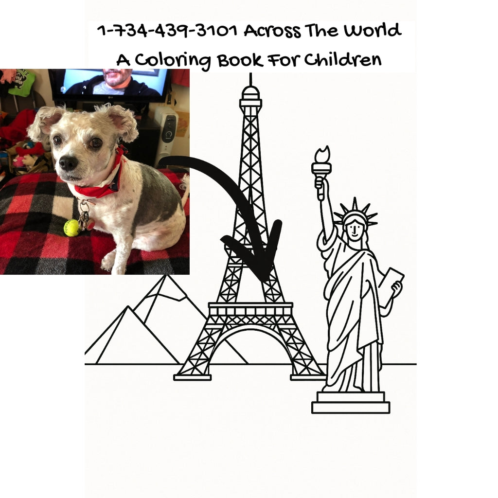 1-734-439-3101 Across The World: A Coloring Book For Children