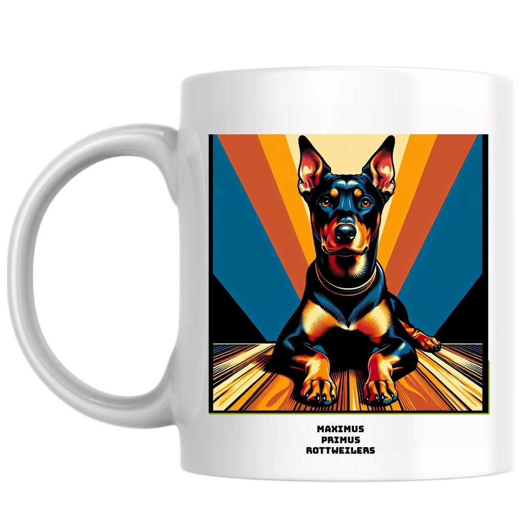 Maximus Primus Rottweilers the Magnificent: Pop Art Coffee Mug