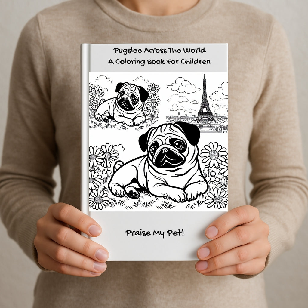 Pugslee Across The World: A Coloring Book For Children