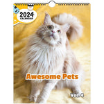 Awesome Pets Volume Four: 2024 Wall Calendar (Published)