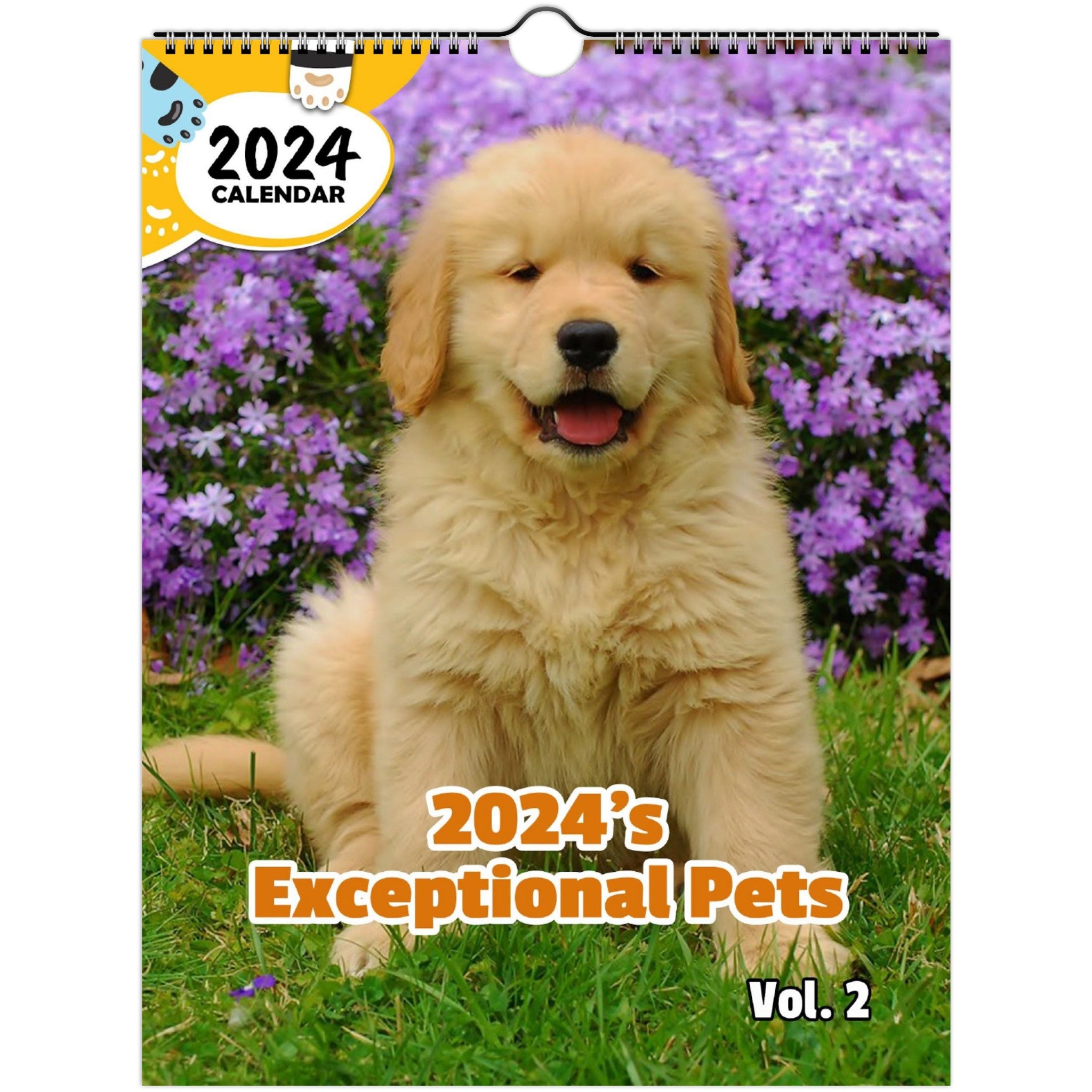 2024's Exceptional Pets Volume Two: 2024 Wall Calendar (Published)
