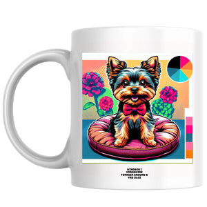 Windsor ( yorkshire terrier around 6 yrs old) the Magnificent: Pop Art Coffee Mug