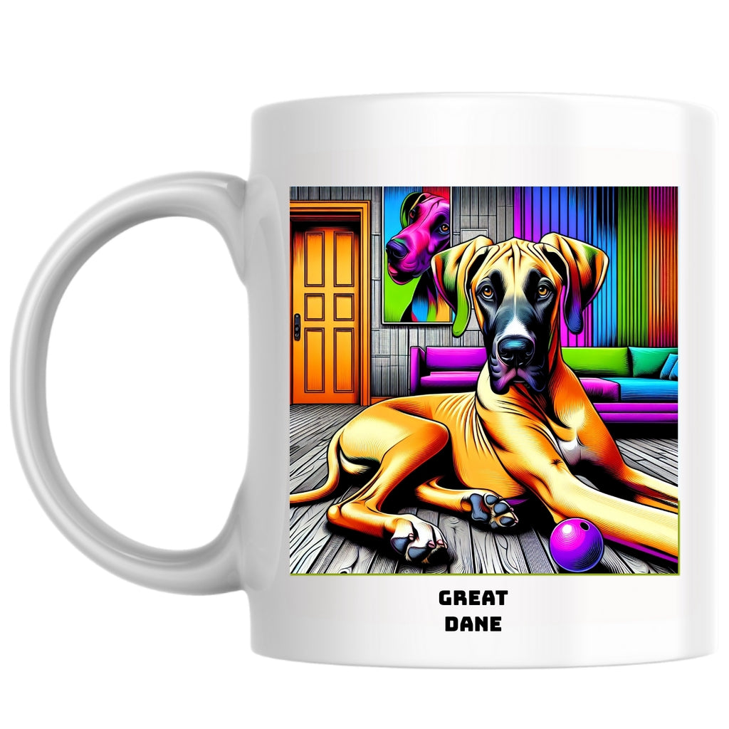 Great Dane the Magnificent: Pop Art Coffee Mug