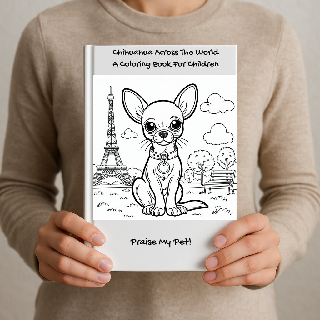 Chihuahua Across The World: A Coloring Book For Children