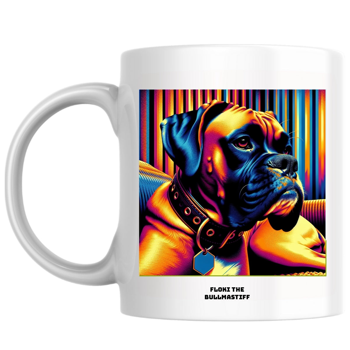 Floki the Bullmastiff the Magnificent: Pop Art Coffee Mug