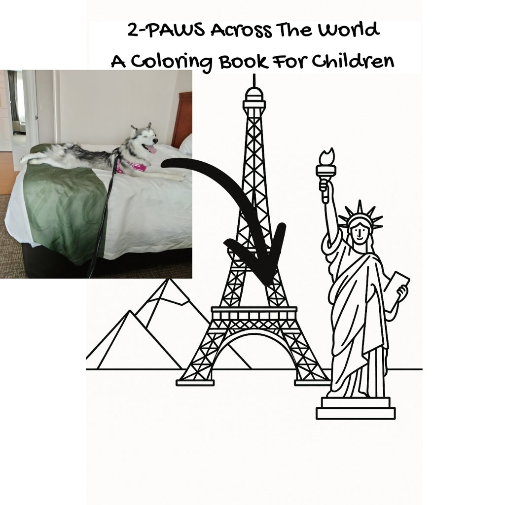 2-PAWS Across The World: A Coloring Book For Children