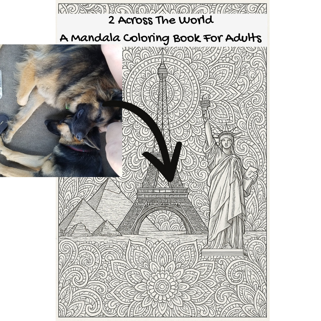 2 Across The World: A Mandala Coloring Book For Adults