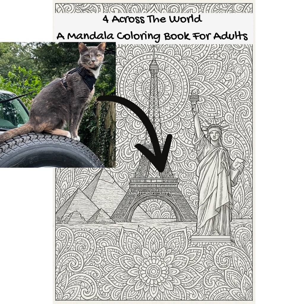 4 Across The World: A Mandala Coloring Book For Adults