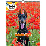 Bright Pets Volume Six: 2024 Wall Calendar (Published)