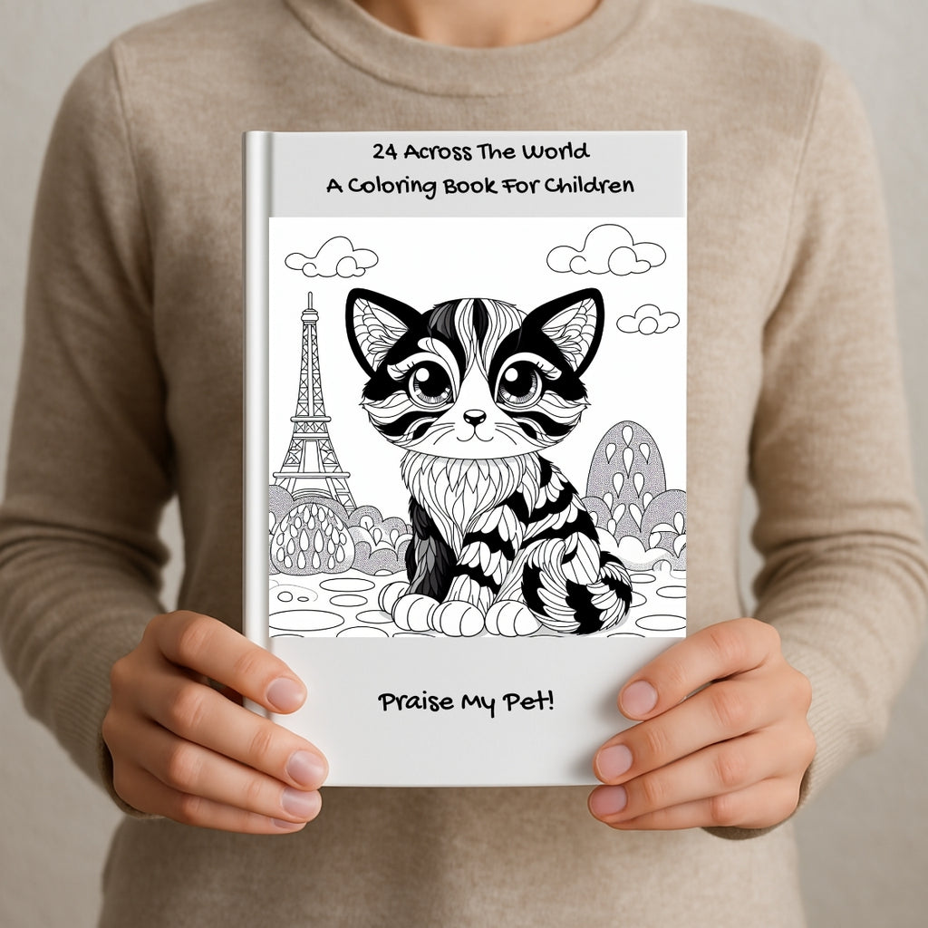 24 Across The World: A Coloring Book For Children