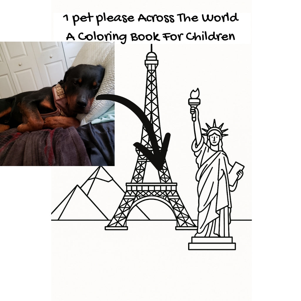 1 pet please Across The World: A Coloring Book For Children
