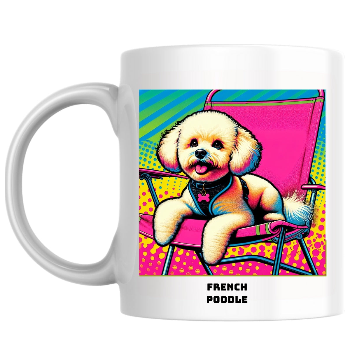French poodle the Magnificent: Pop Art Coffee Mug