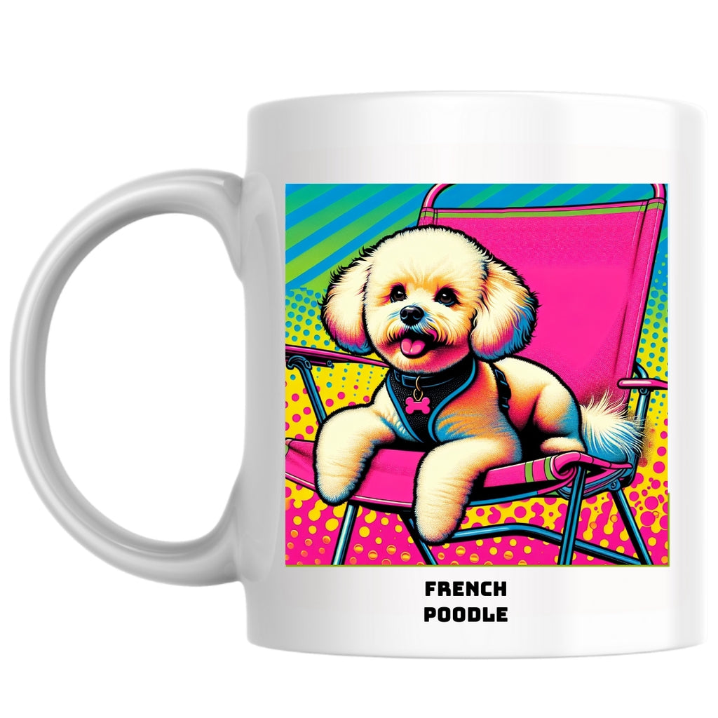 French poodle the Magnificent: Pop Art Coffee Mug