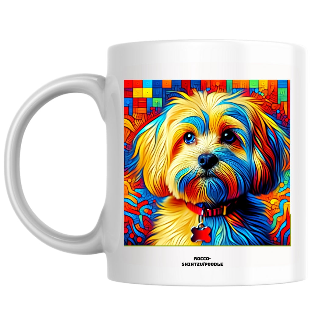 Rocco-ShihTzu/Poodle the Magnificent: Pop Art Coffee Mug