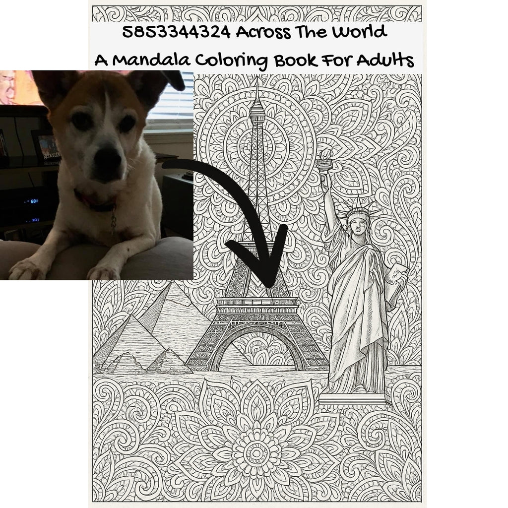 5853344324 Across The World: A Mandala Coloring Book For Adults