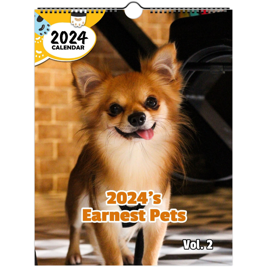 2024's Earnest Pets Volume Two: 2024 Wall Calendar (Published)