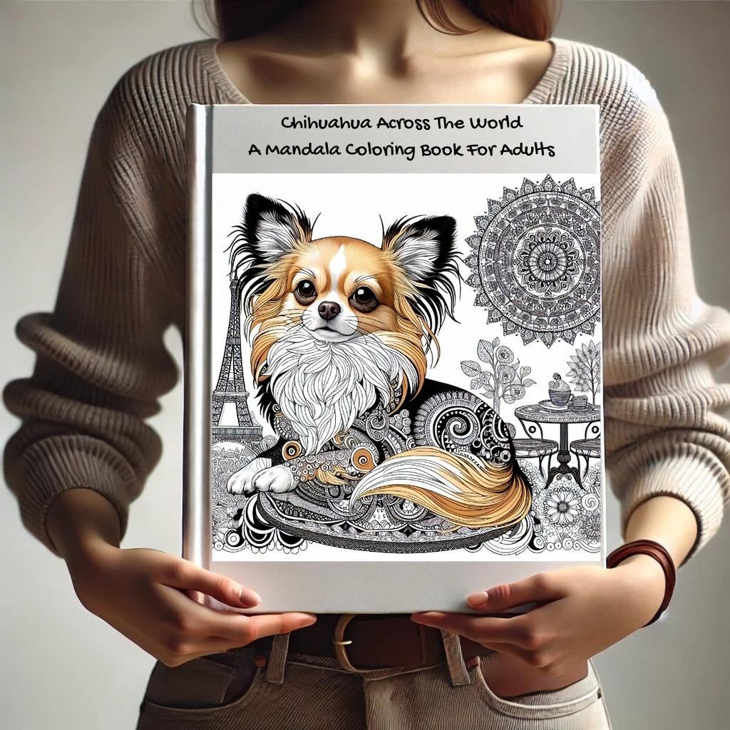 Chihuahua Across The World: A Mandala Coloring Book For Adults