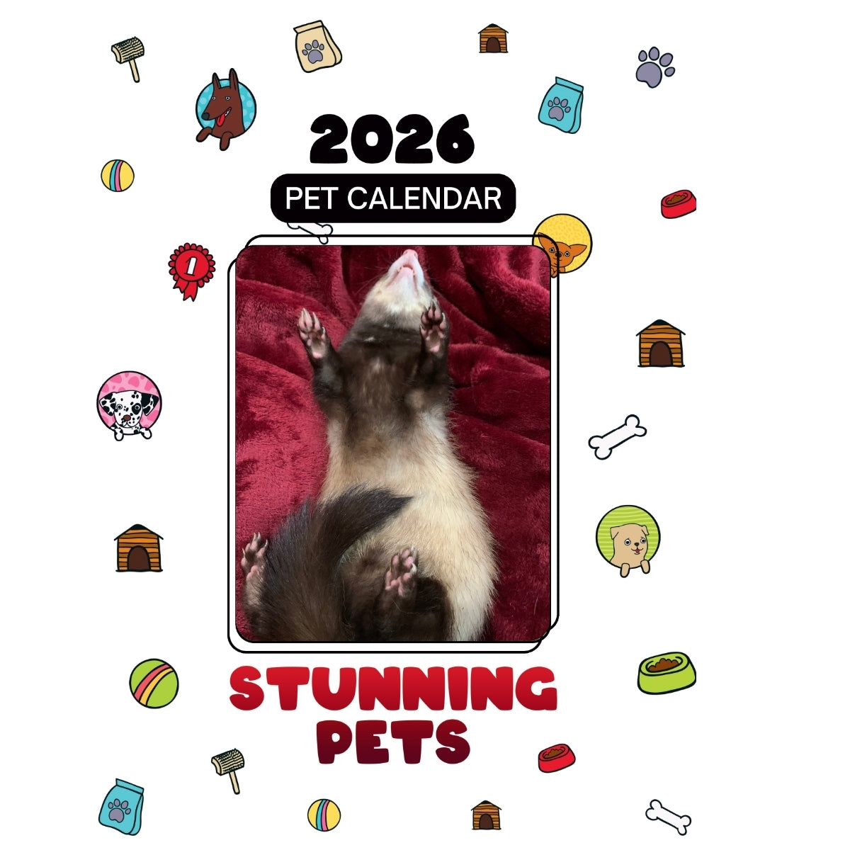 Mr. Ferret Headlines Stunning Pets: A 2026 Pet Calendar