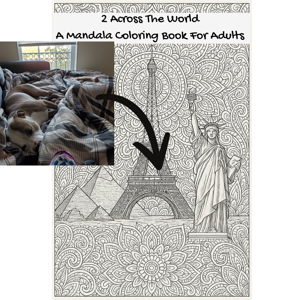2 Across The World: A Mandala Coloring Book For Adults