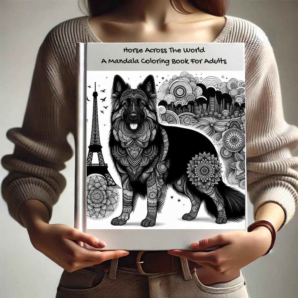 Horse Across The World: A Mandala Coloring Book For Adults