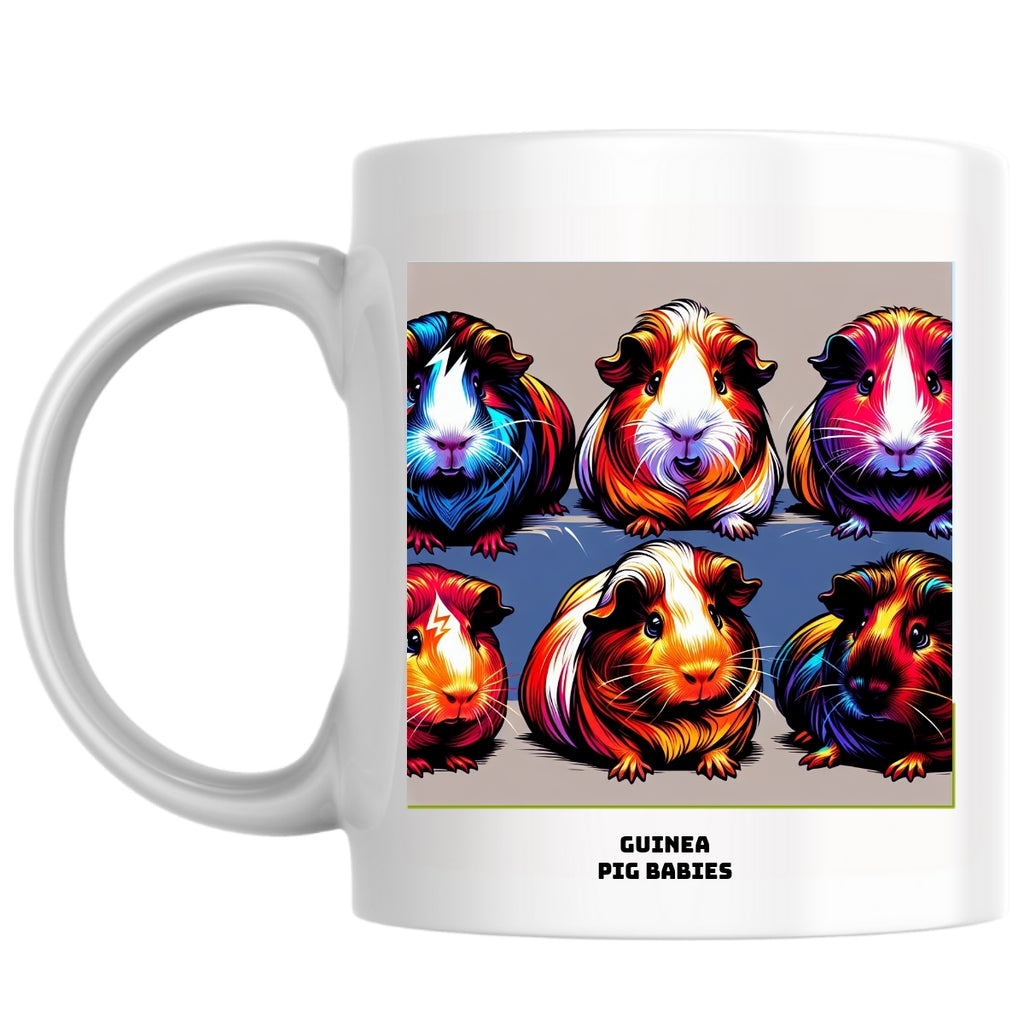 Guinea pig babies the Magnificent: Pop Art Coffee Mug