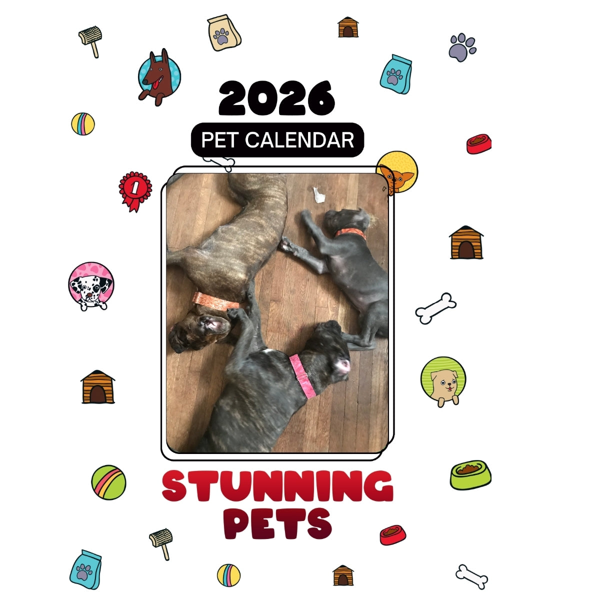 Red, Marble, and Dodge Headlines Stunning Pets: A 2026 Pet Calendar