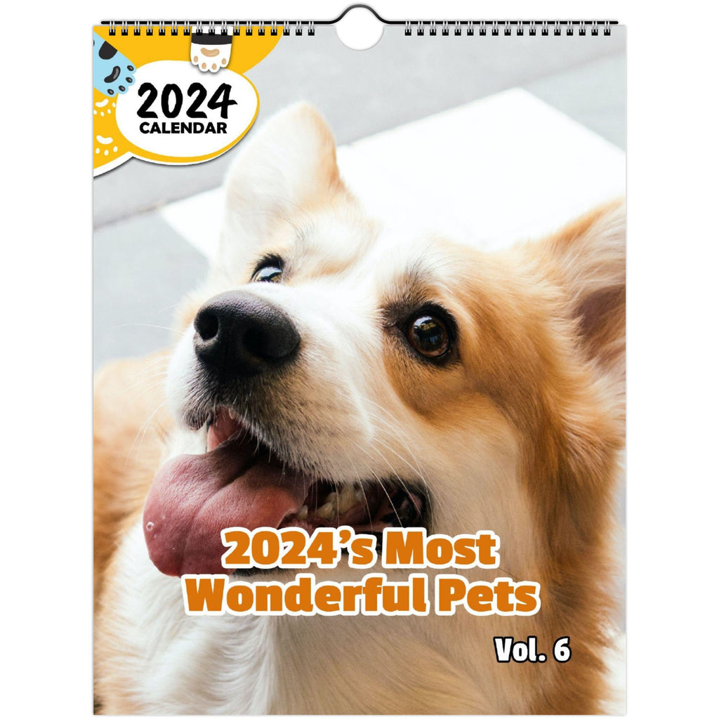 2024's Most Wonderful Pets Volume Six: 2024 Wall Calendar (Published)