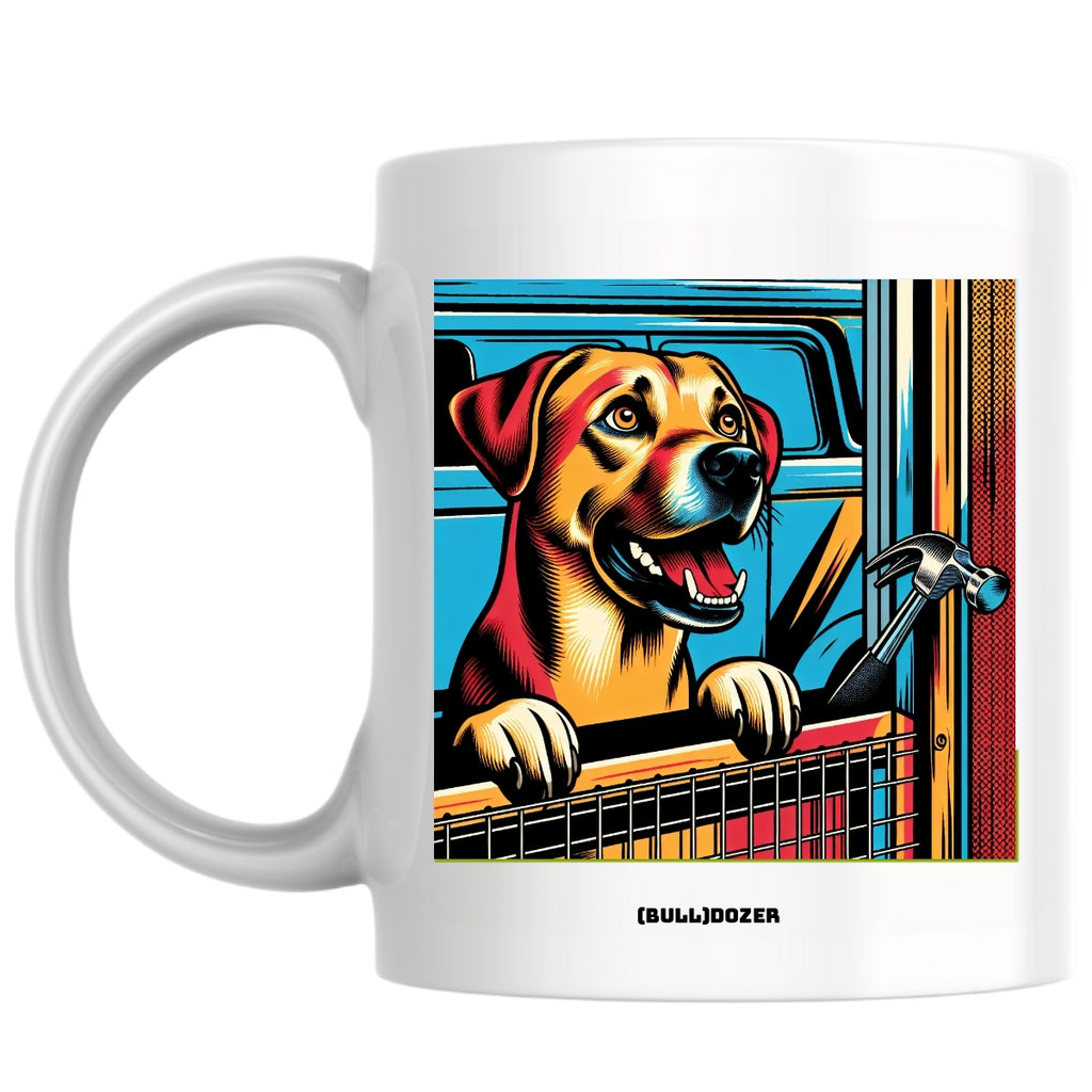 (Bull)Dozer the Magnificent: Pop Art Coffee Mug