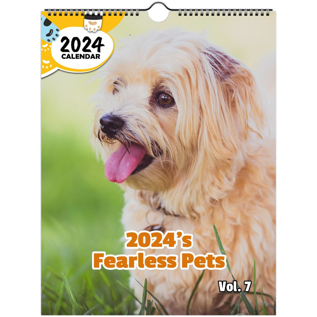 2024's Fearless Pets Volume Seven: 2024 Wall Calendar (Published)