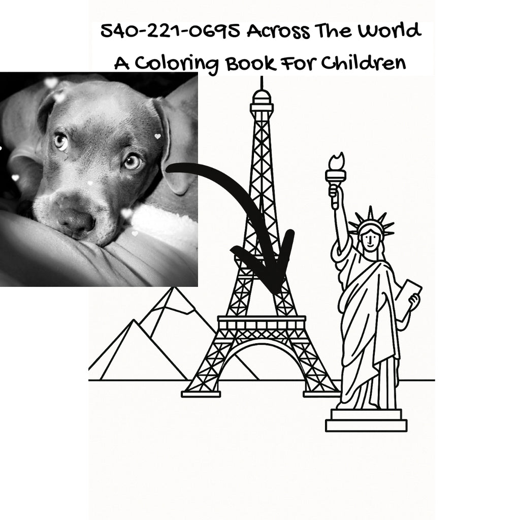 540-221-0695 Across The World: A Coloring Book For Children