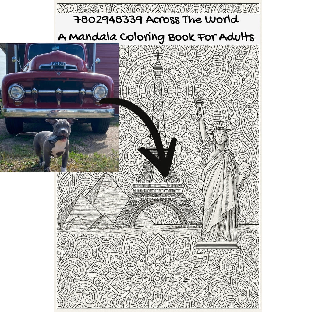7802948339 Across The World: A Mandala Coloring Book For Adults